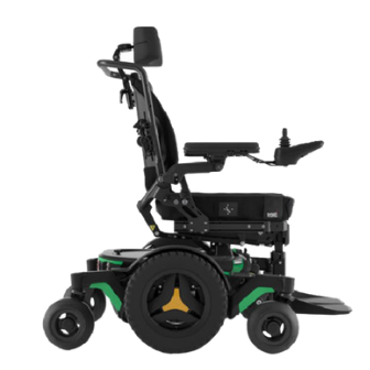 M1 electric wheelchair with green colour accents