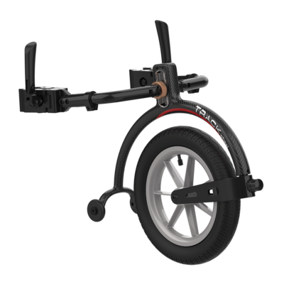 Track Wheel double arm wheelchair attachment